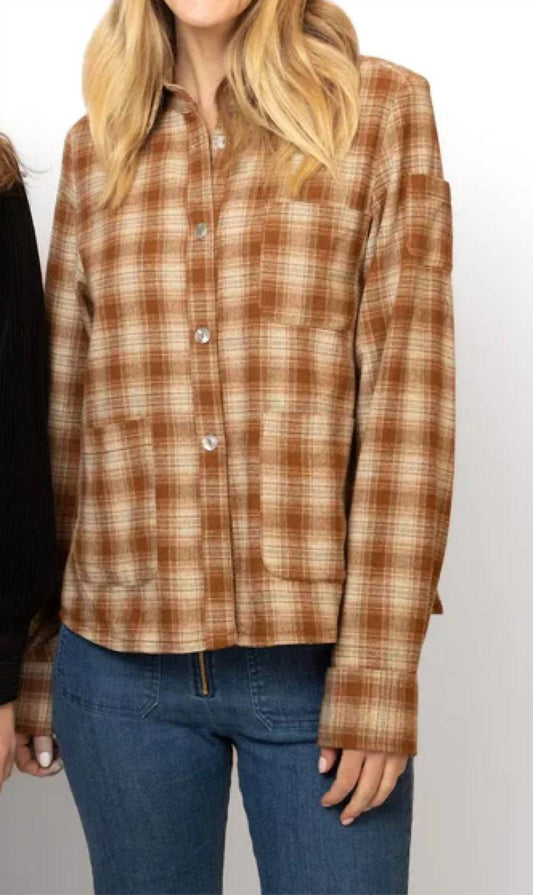 Plaid Long Sleeve Shacket