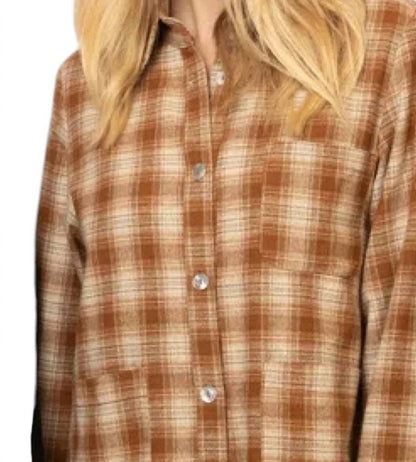 Plaid Long Sleeve Shacket