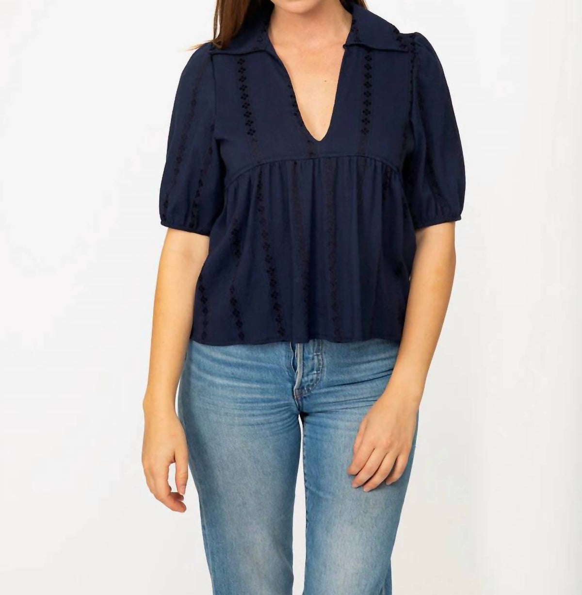 Retro Collar Blouse
