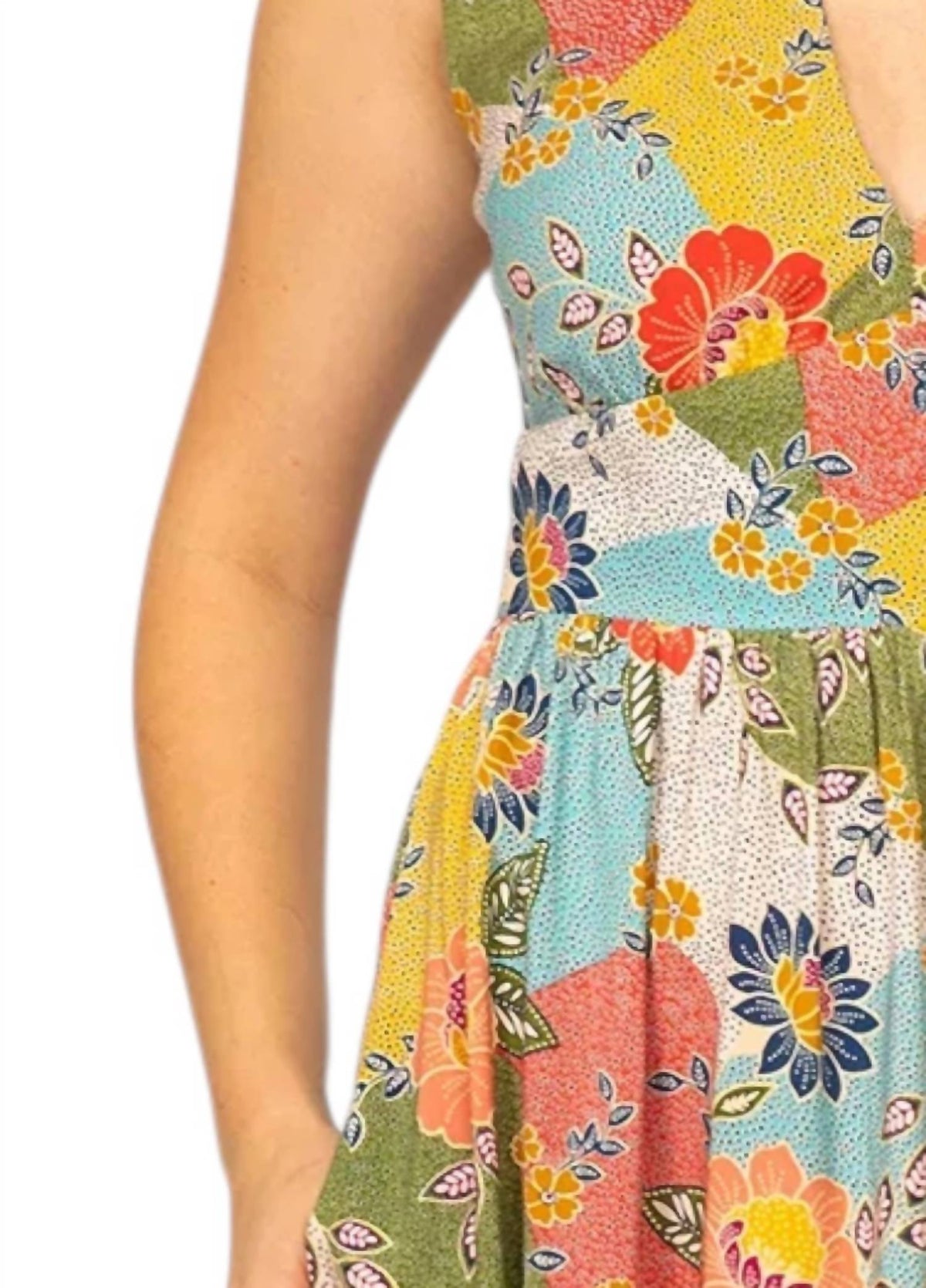 V Neck Mini Dress