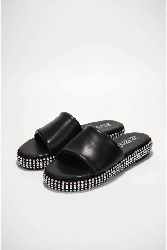 Women's Damdam Studded Sole Flat Slide Sandals