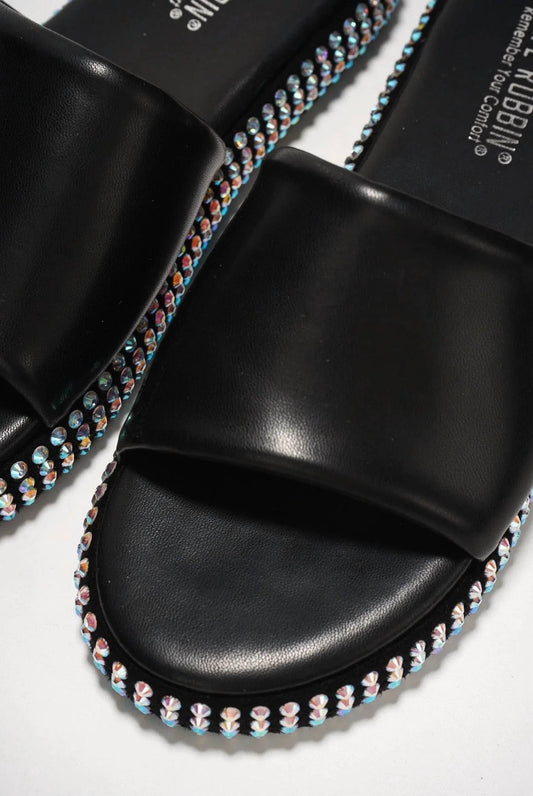Women's Damdam Studded Sole Flat Slide Sandals