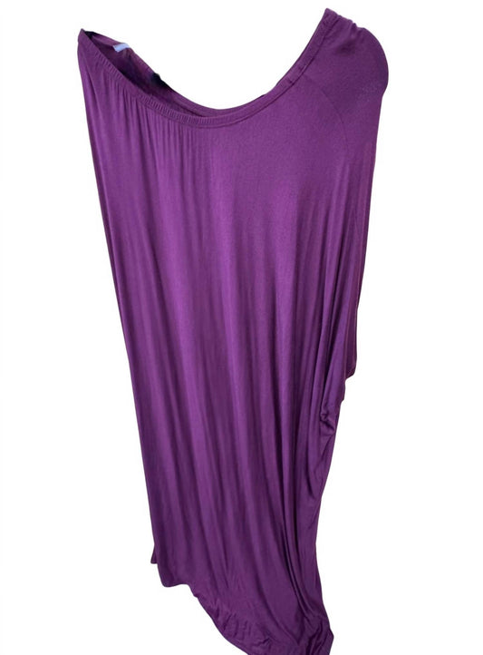 Women's One Shoulder Long Tee Dress