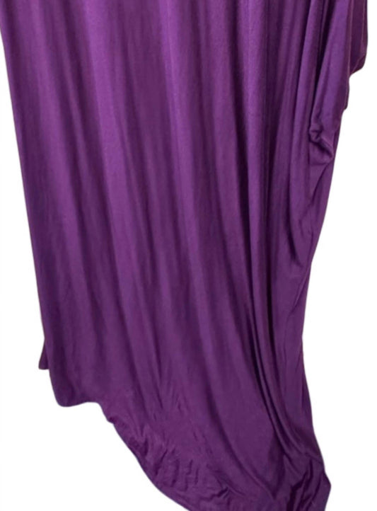 Women's One Shoulder Long Tee Dress