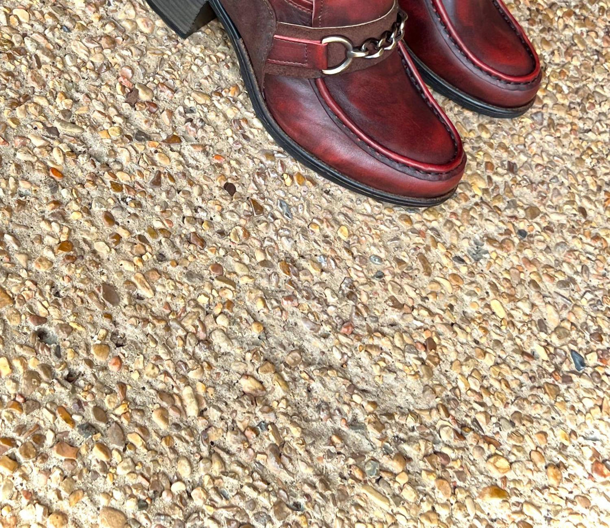 PALMER STACKED HEEL LOAFER