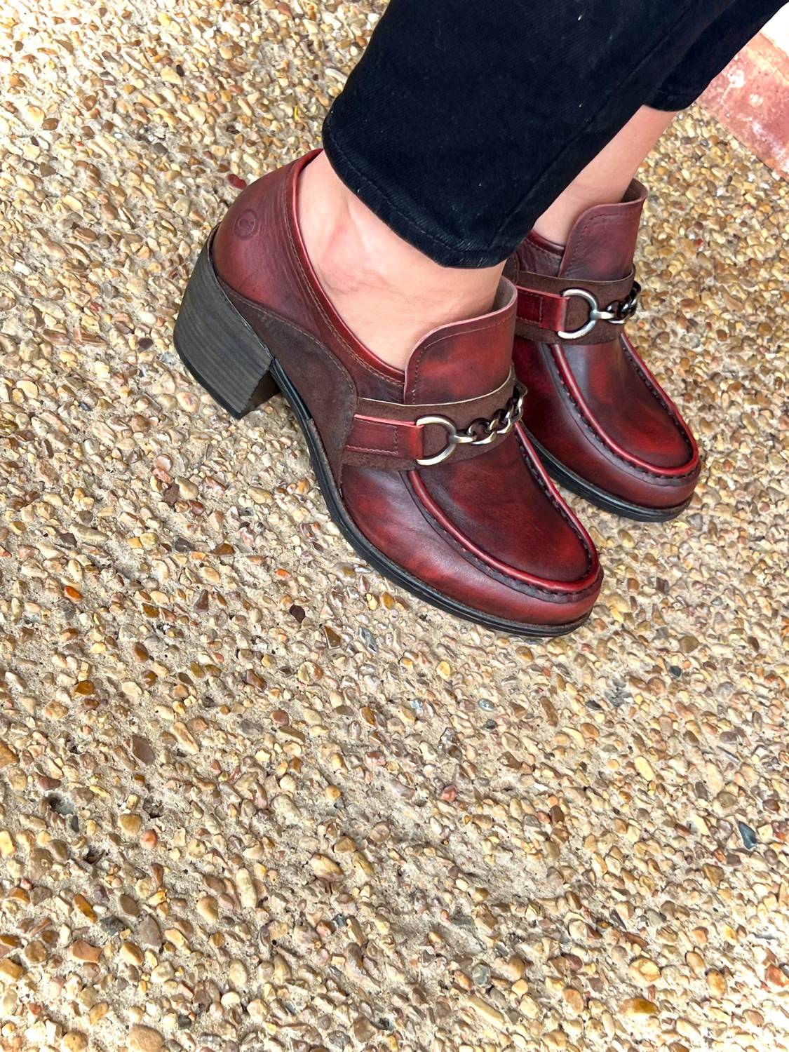 PALMER STACKED HEEL LOAFER
