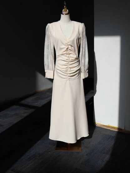 Grace Embroidered Voile Midi Dress