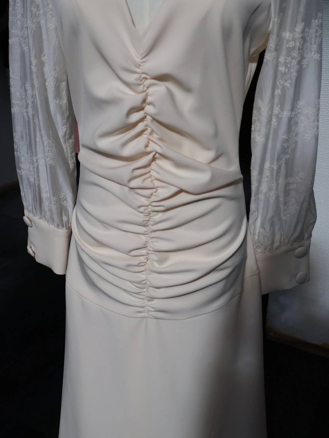 Grace Embroidered Voile Midi Dress