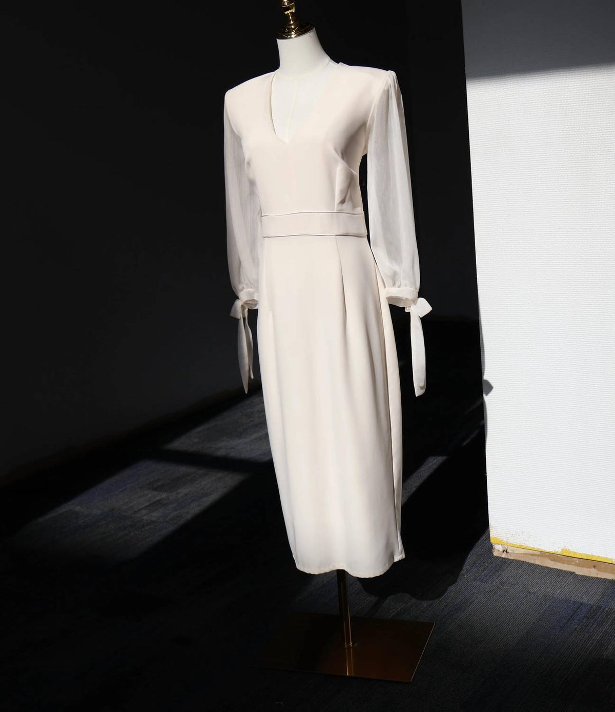 Reverie Chiffon Sleeves Midi Dress