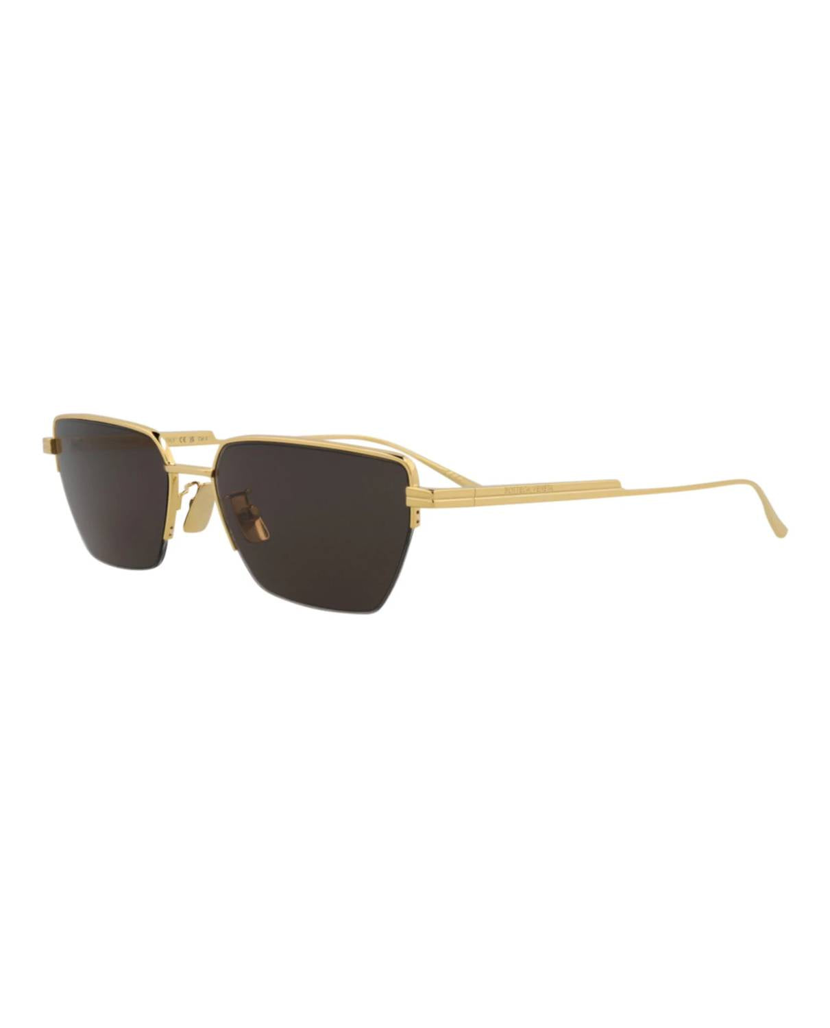 Unisex Square-frame Metal Sunglasses