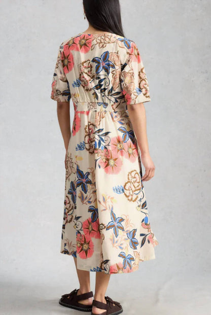 Kate Button Through Midi Dress