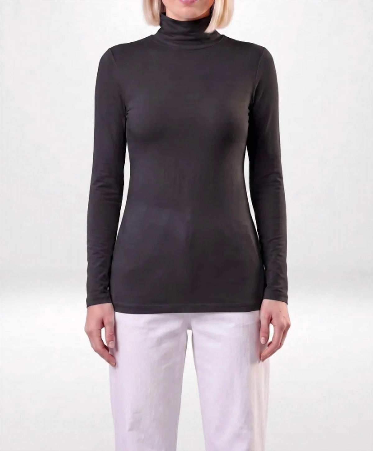 Mock Neck With Sleeves Top