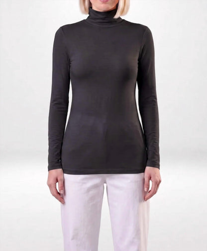 Mock Neck With Sleeves Top