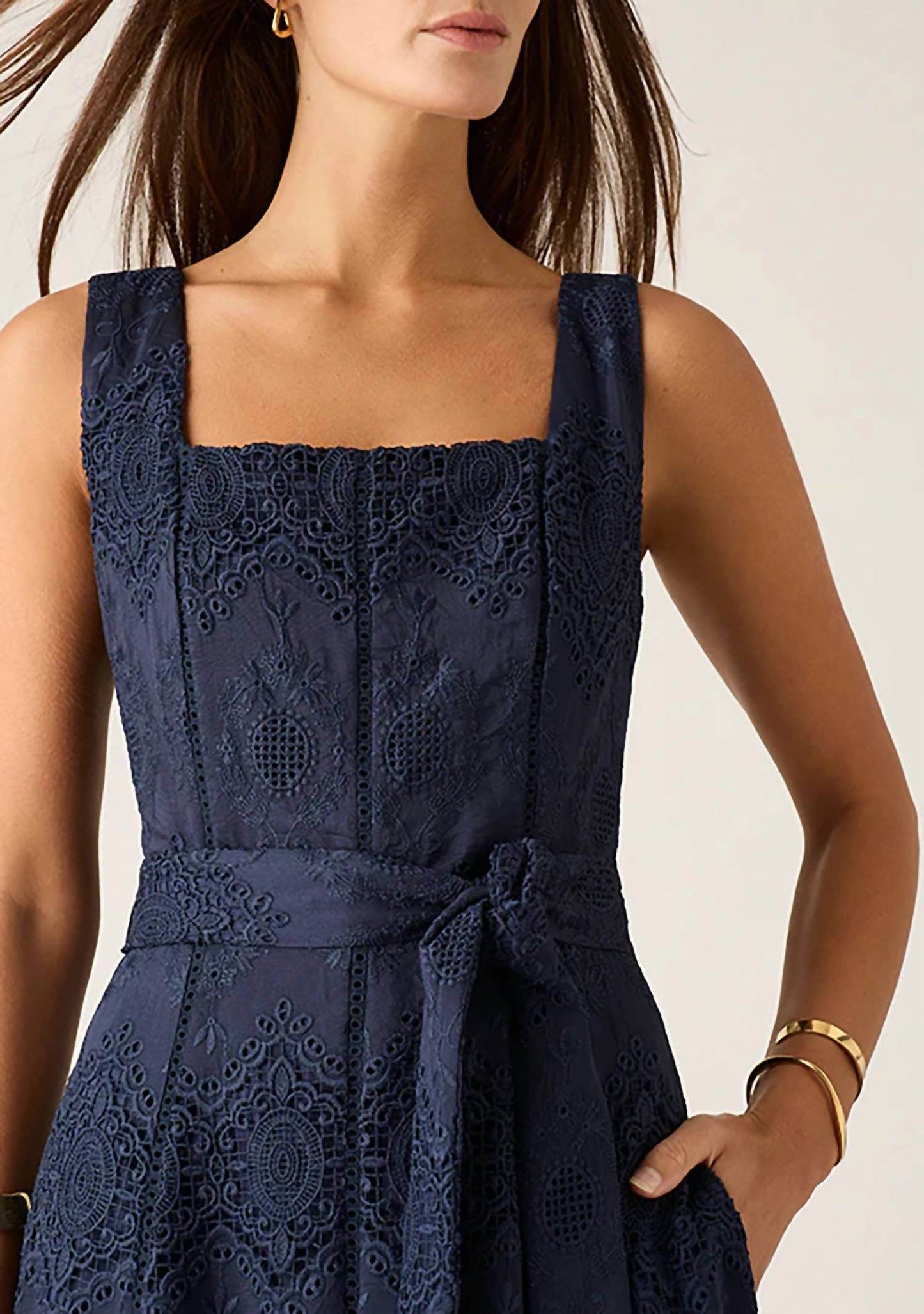 Mos the Label - Mariana Embroidery Midi Dress - Rack Hunt -