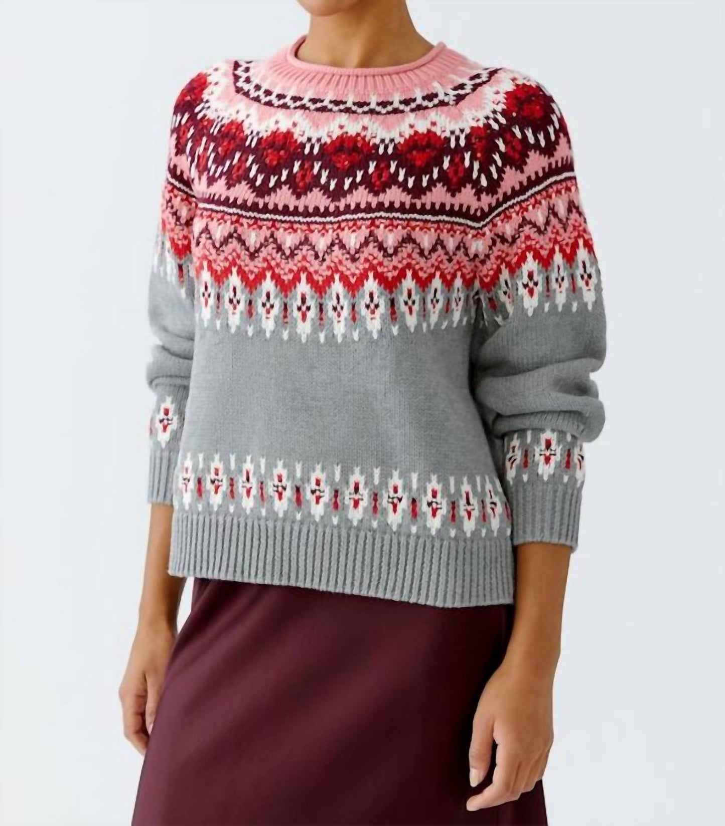 Crew Neck Pullover Sweater