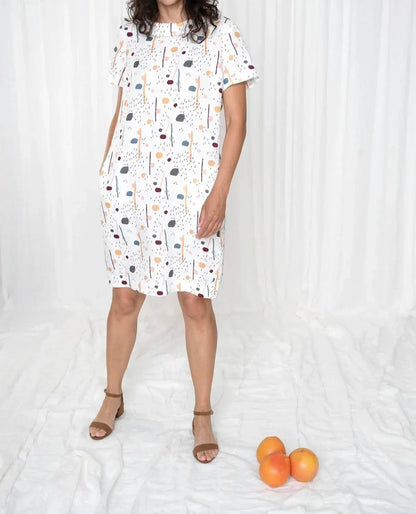 GR Nature - Emily Linen Print Dress - Rack Hunt