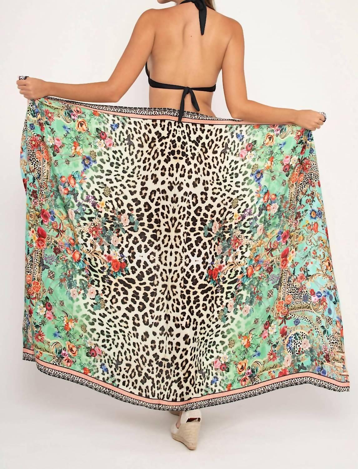Aisha - Leopard Flowers Pareo Coverup - Rack Hunt