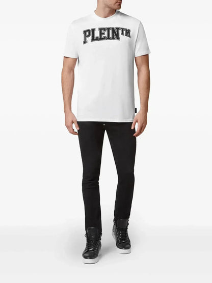 PHILIPP PLEIN - Rhinestone Logo Graphic T-shirt - Rack Hunt
