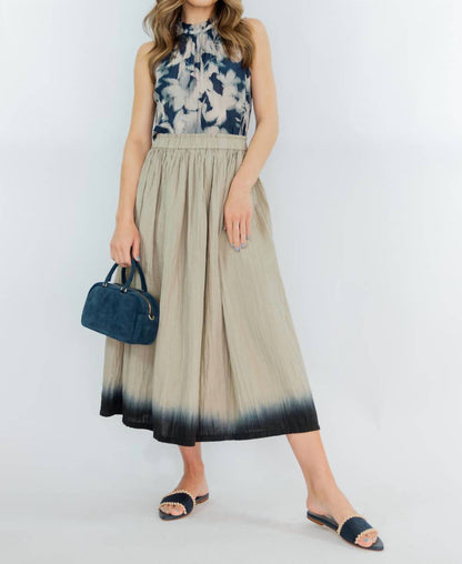Linen Gradation skirt