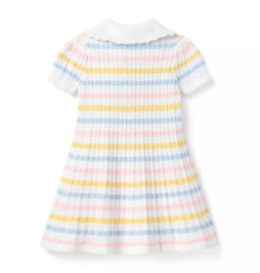Girl's Striped Sweater Dress