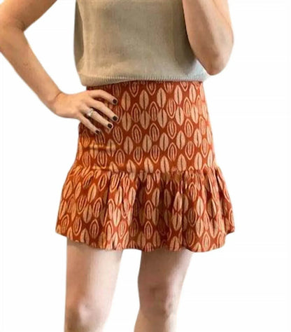 Osamore - Printed Ruffle Skirt - Rack Hunt