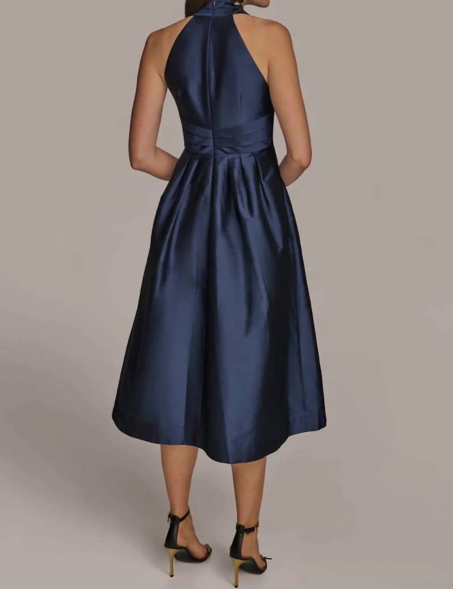V-neck Midi Cocktail Dress