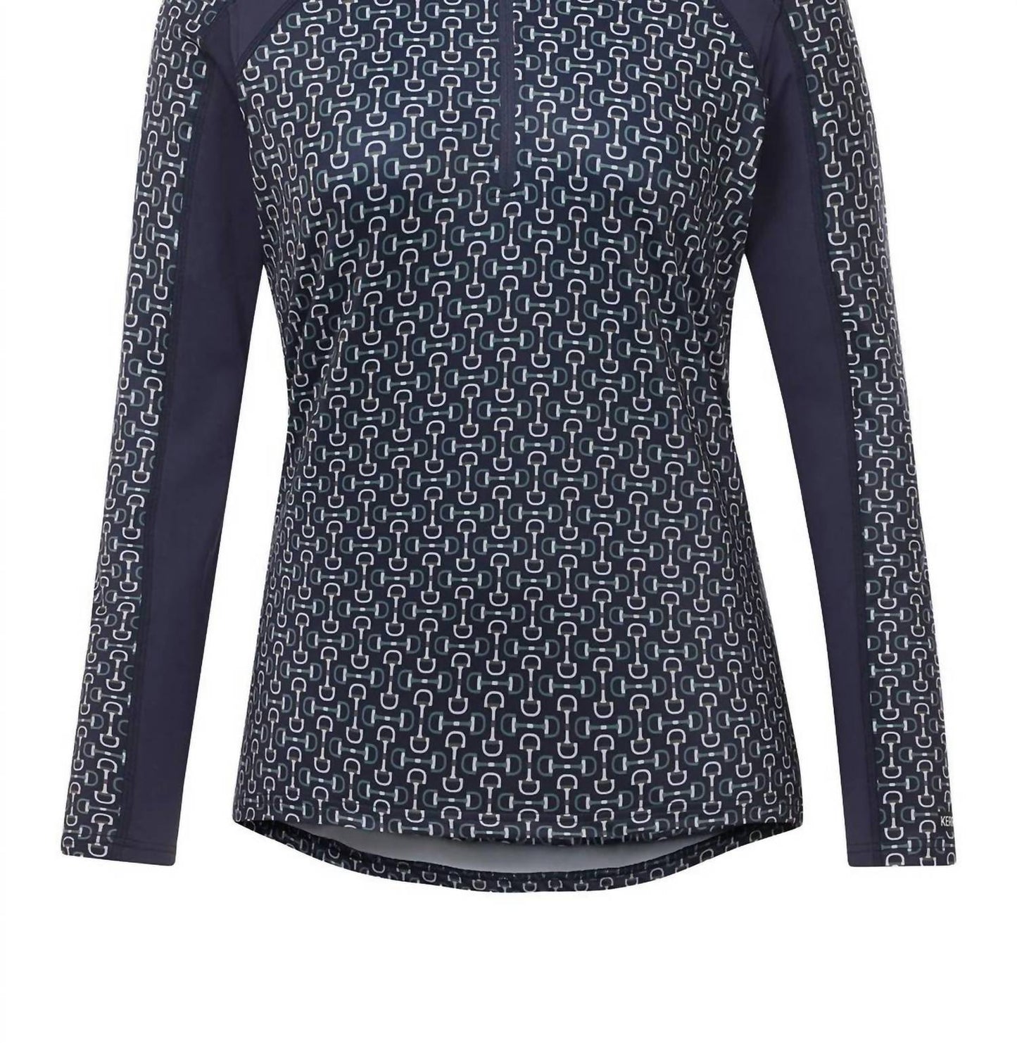 Four-way Stretch Knit Zip Fleece Top