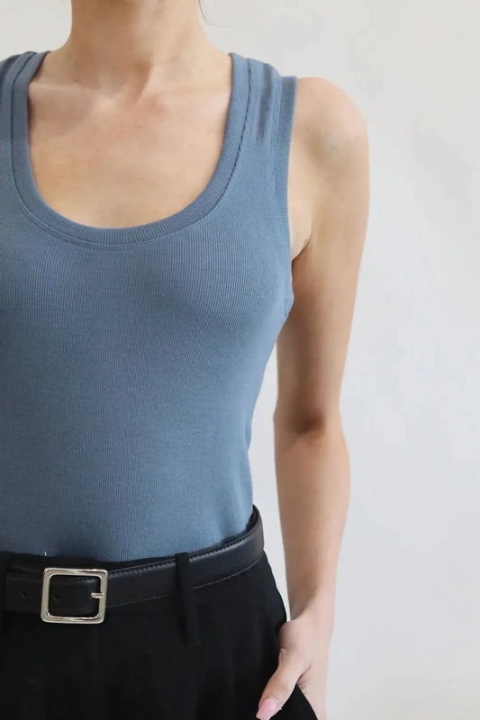 Savrae - Essential Cotton Ribbed Tank Top - Rack Hunt