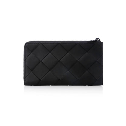 Unisex Zipper Around Leather Wallet