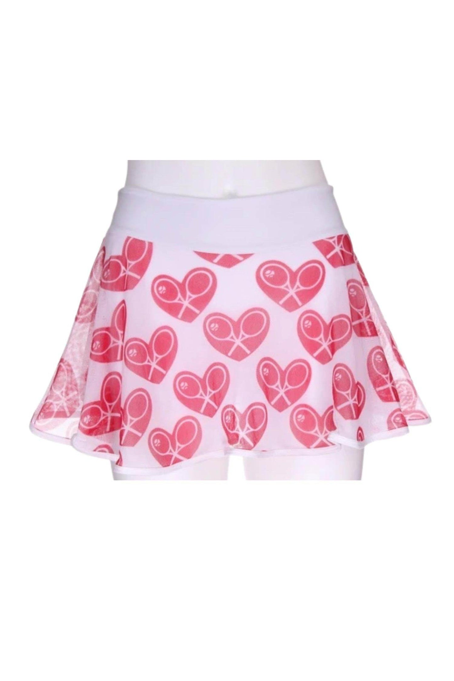 Love Love Tennis - Women's Limited Mid Hearts Love Skirt - Rack Hunt