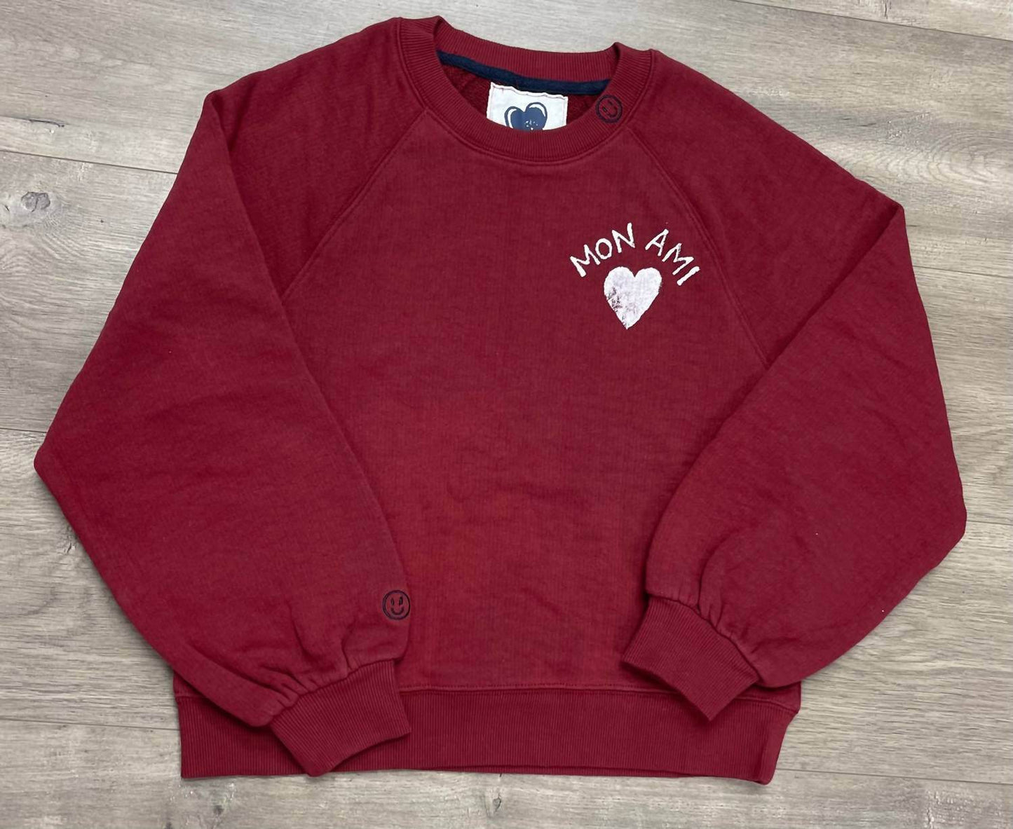 Just Madison - Women's Madz Mon Ami With Heart Sweatshirt - Rack Hunt -