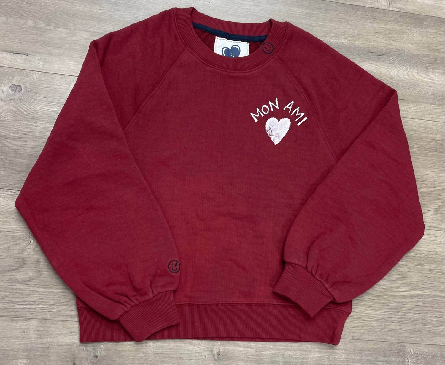 Just Madison - Women's Madz Mon Ami With Heart Sweatshirt - Rack Hunt -