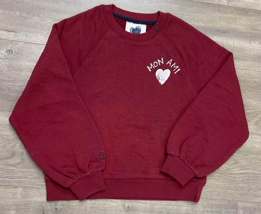 Just Madison - Women's Madz Mon Ami With Heart Sweatshirt - Rack Hunt