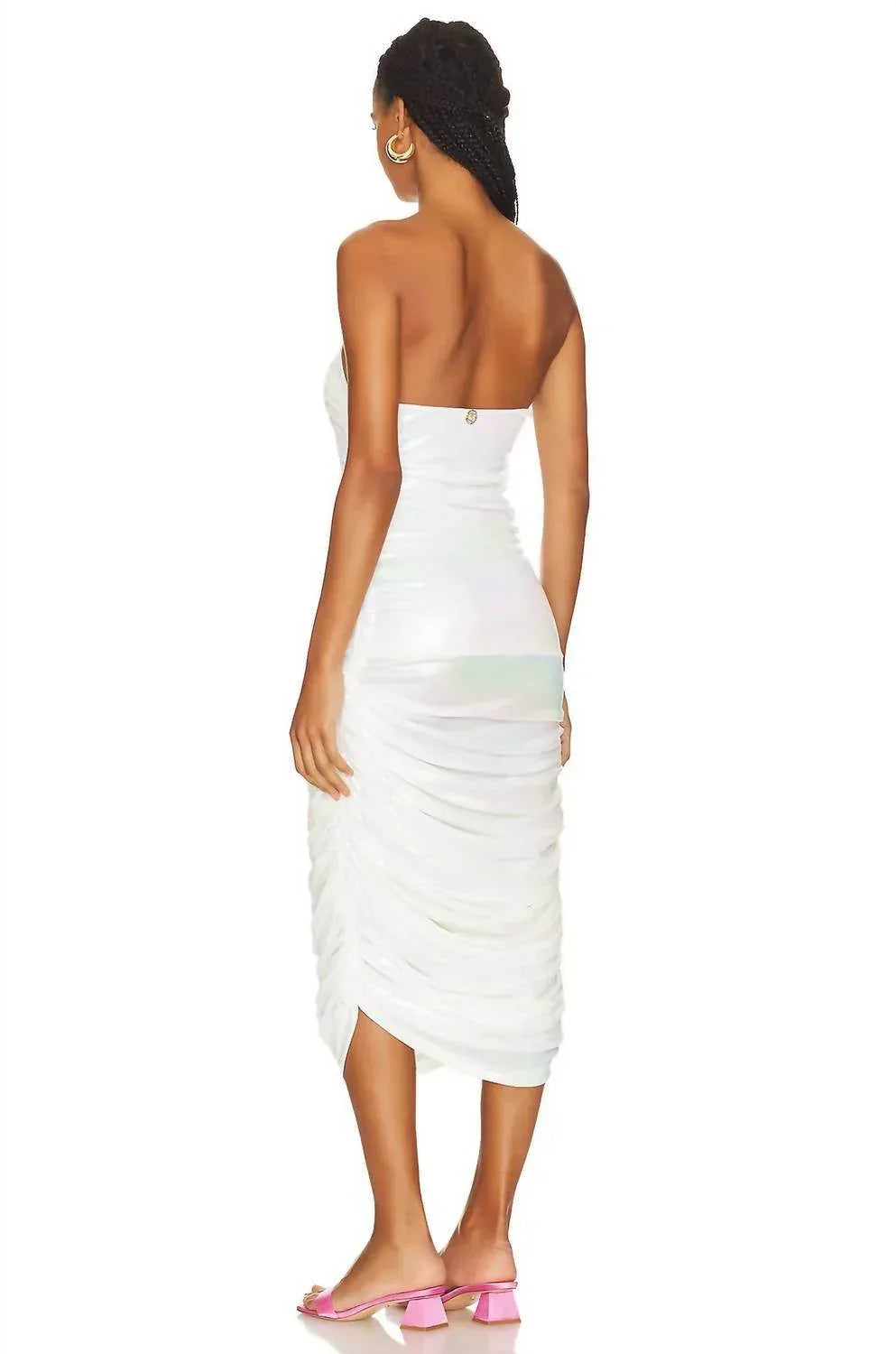 Bahia Maria Swimwear - Roxane Iridescent Ruched Cocktail Dress - Rack Hunt