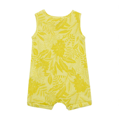 Kid's Tropical Leaf Romper