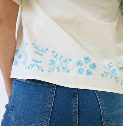 BROOKS AVENUE - Georgia Square Neck Blouse - Rack Hunt