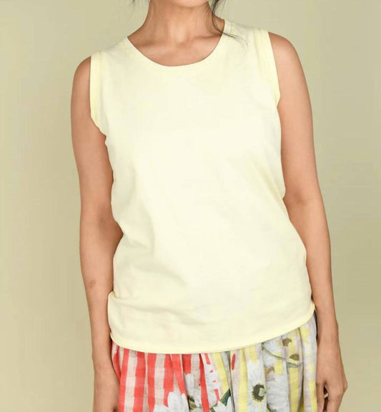 Cotton Sleeveless T-shirt