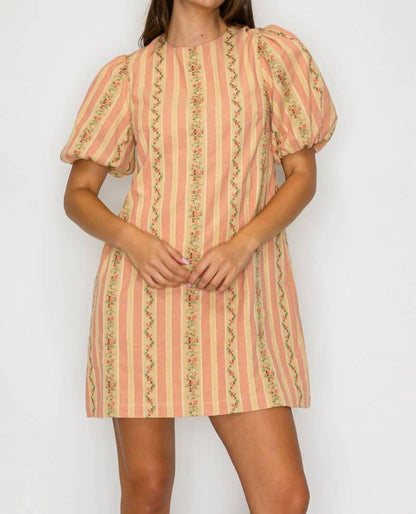 Favorite Vintage Wallpaper Mini Shift Dress