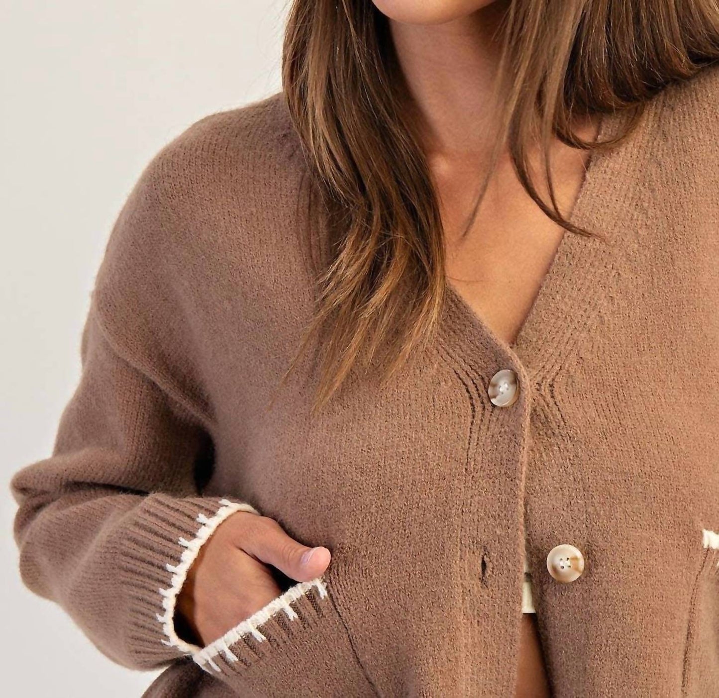 Button-Down Stitch Cardigan