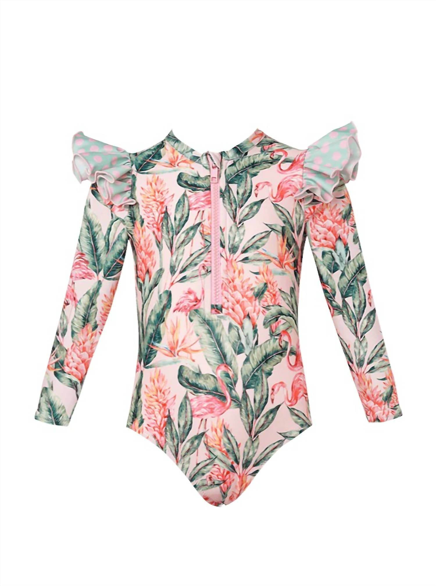 Lia Sahara - Girl's Zipper Long Sleeve One Piece - Rack Hunt -