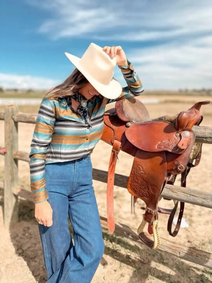 Cruel Denim - Western Stripe Top - Rack Hunt