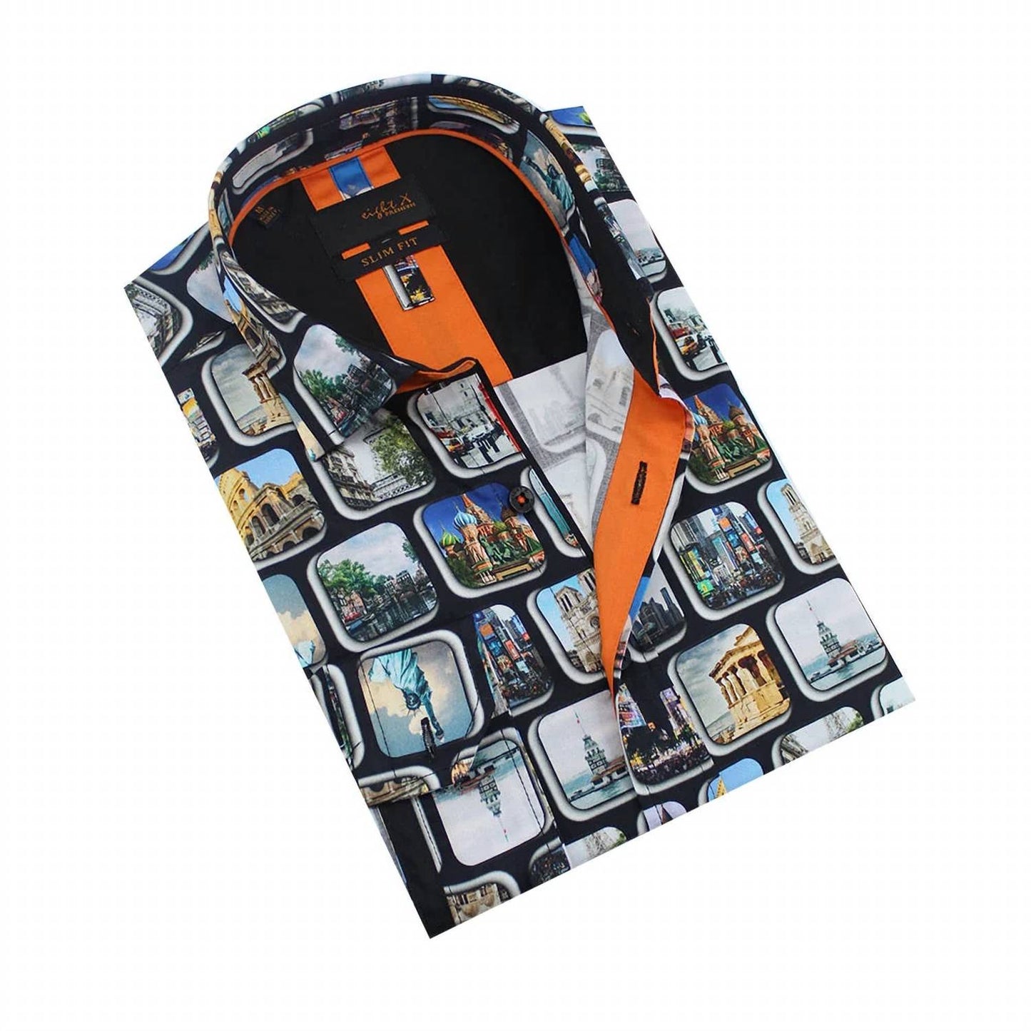 Travel Destination Button Down Shirt