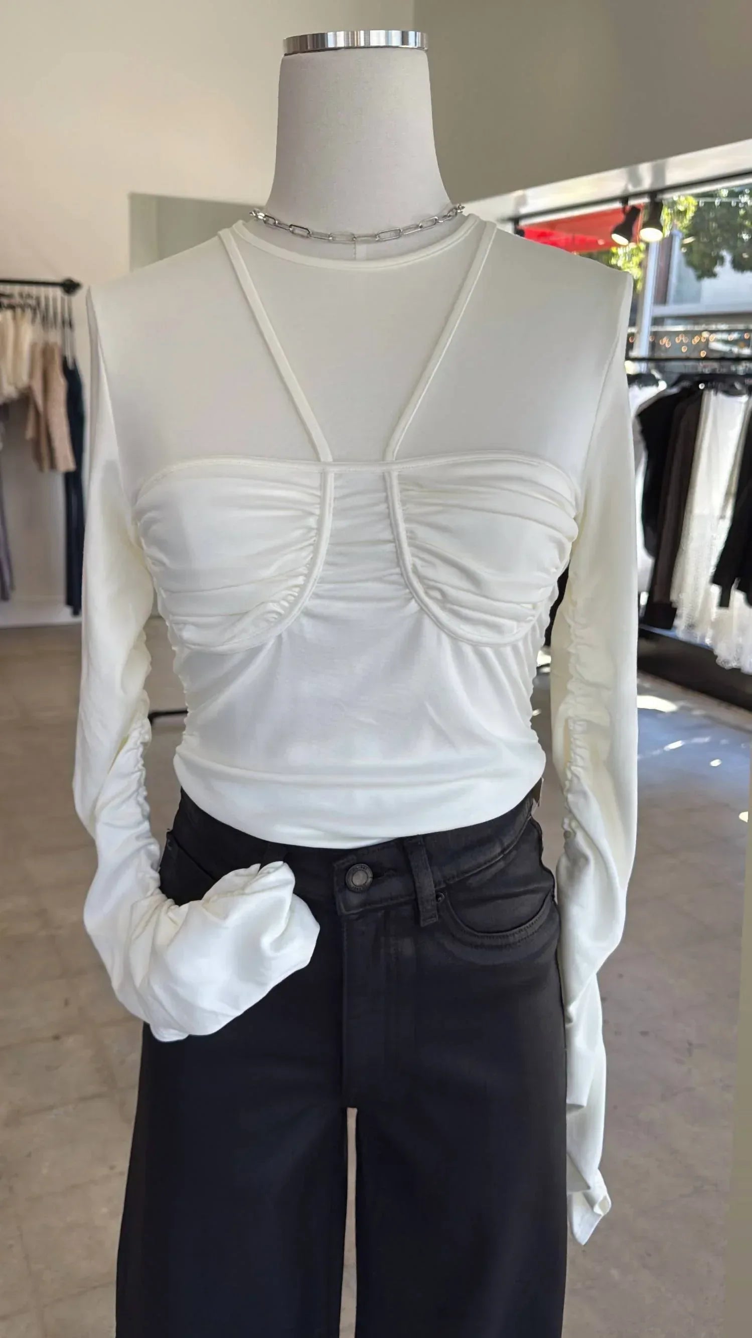 SAEMDI - Women's Long Sleeve Bra Top - Rack Hunt