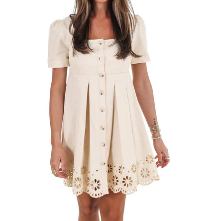 Women's Met Your Match Eyelet Mini Dress