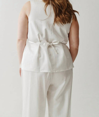 SATIN LINEN TUNIC