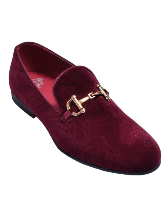 Men's Velvet Formal Slip On Loafers