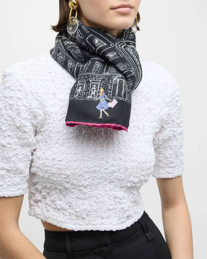 Asti Printed Cashmere Scarf