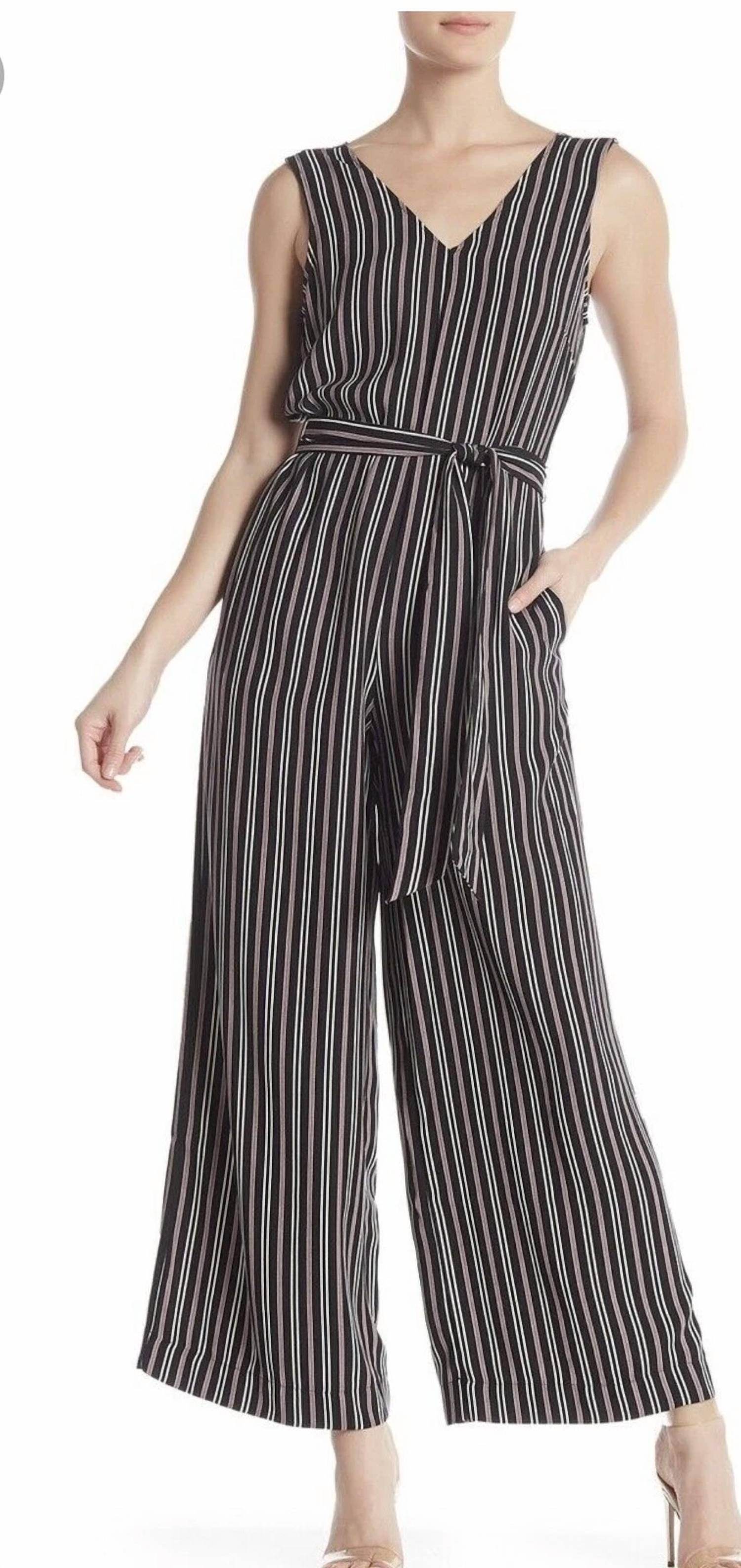 Max Studio - Belted Sleeveless Romper Suit - Rack Hunt -