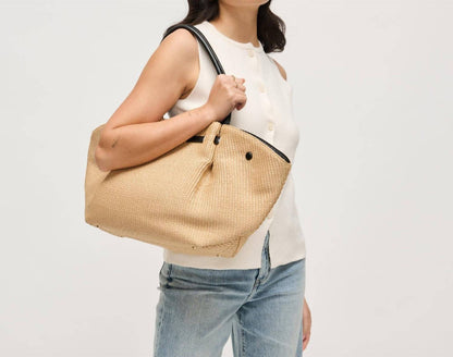 Women's Kaia Straw Tote Bag