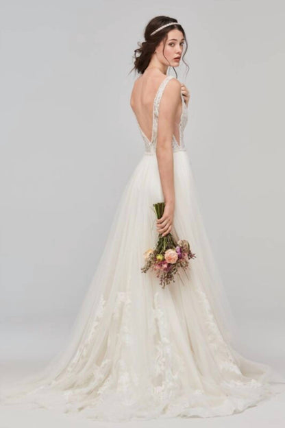 Philomena V Neckline Bridal Dress
